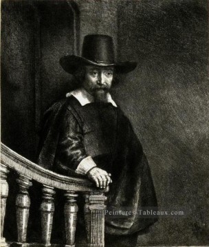  nus Tableaux - Ephraïm Bonus Médecin Juif SIL portrait Rembrandt